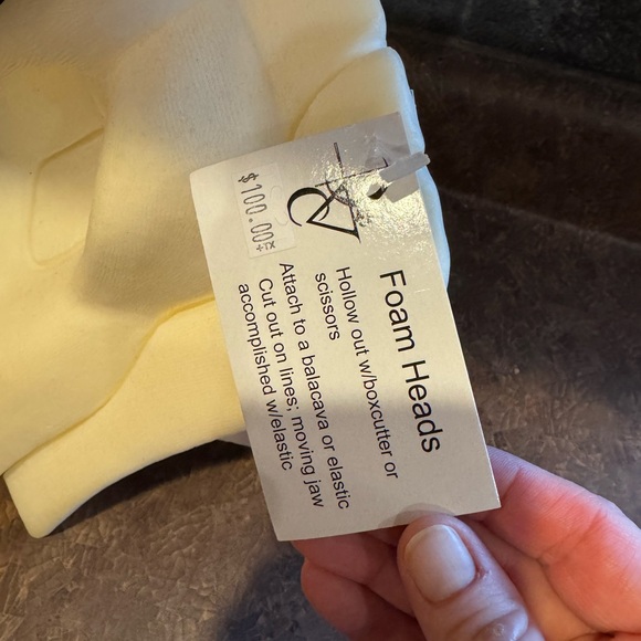 Therian foam bird head brand new ready to carve - Picture 5 of 8